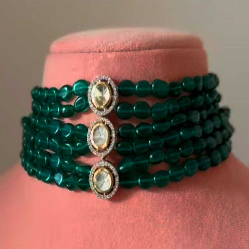 Choker Set Green Pearl
